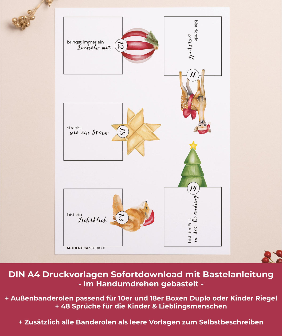 Adventskalender Tannenwald für Kinder & Familie