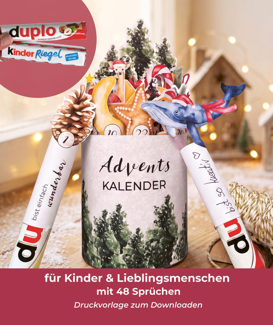 Adventskalender Tannenwald für Kinder & Familie