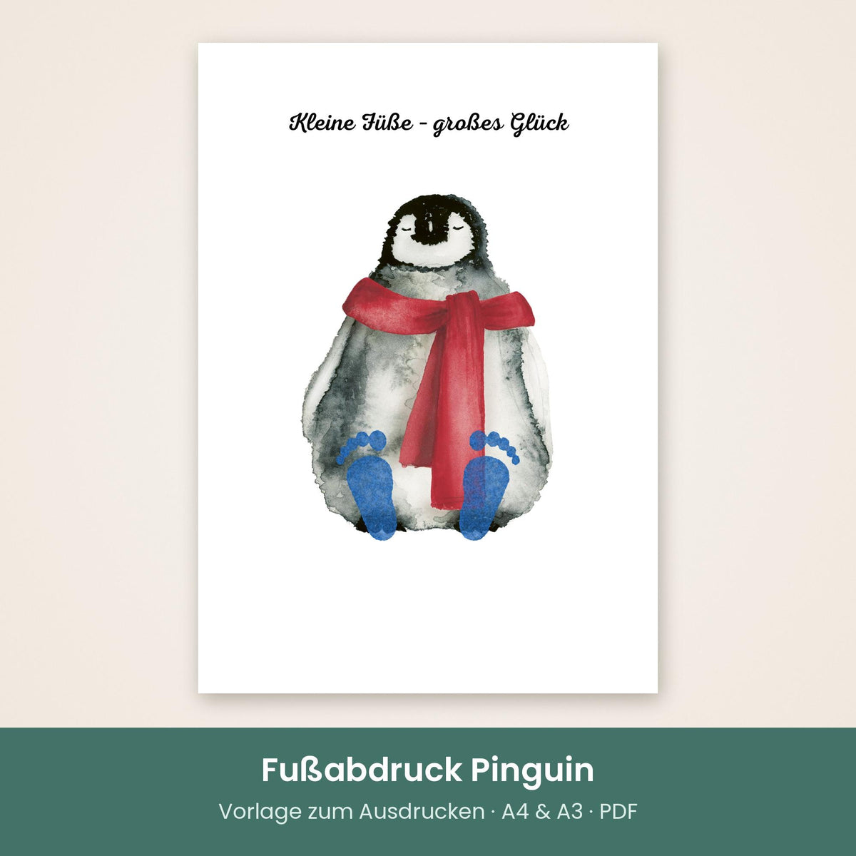 Fußabdruck Pinguin