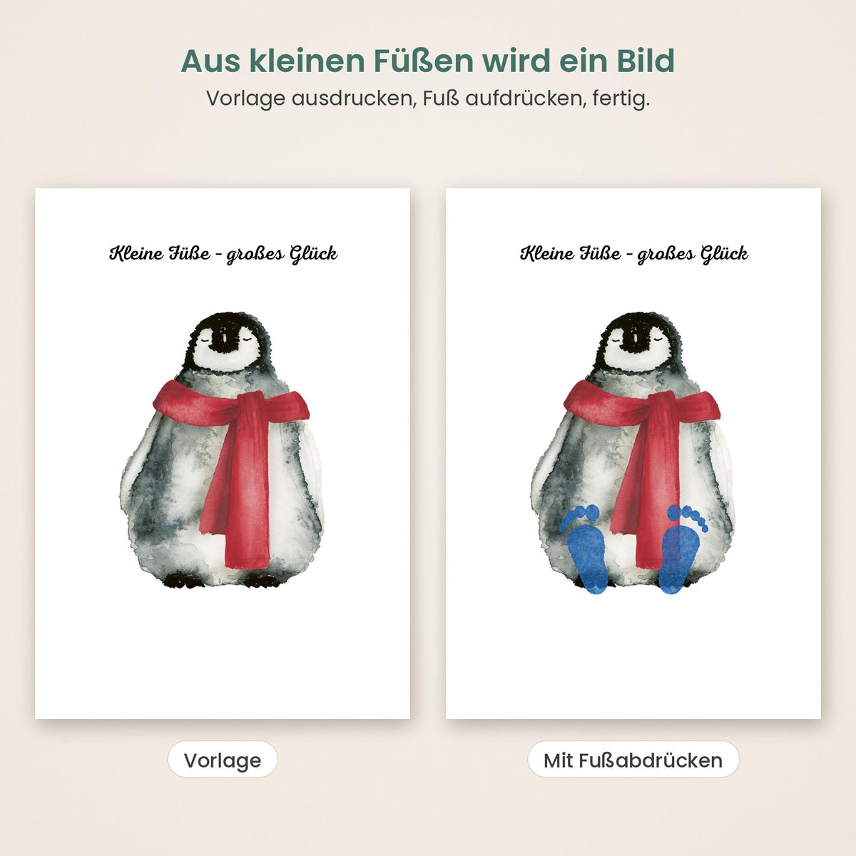 Fußabdruck Pinguin