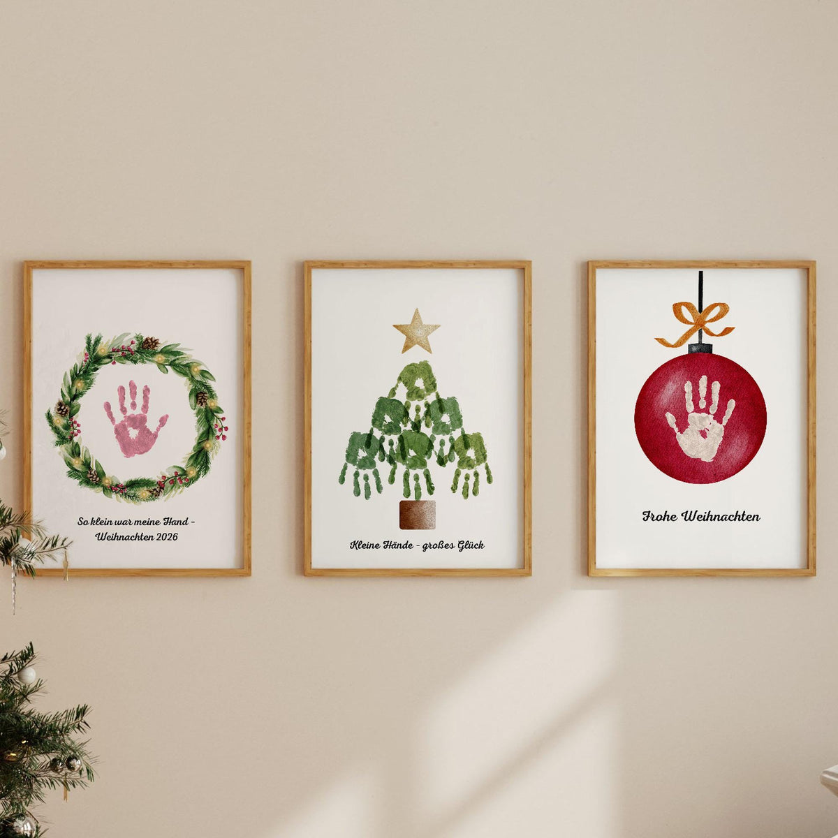 Weihnachts-Handabdruck Bundle