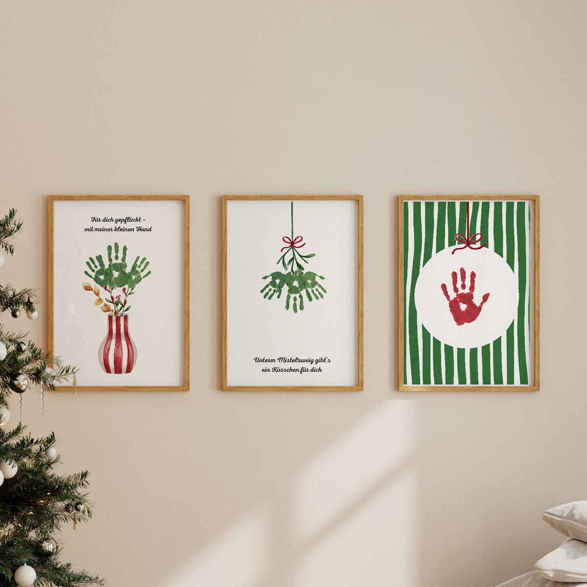 Weihnachts-Handabdruck Bundle