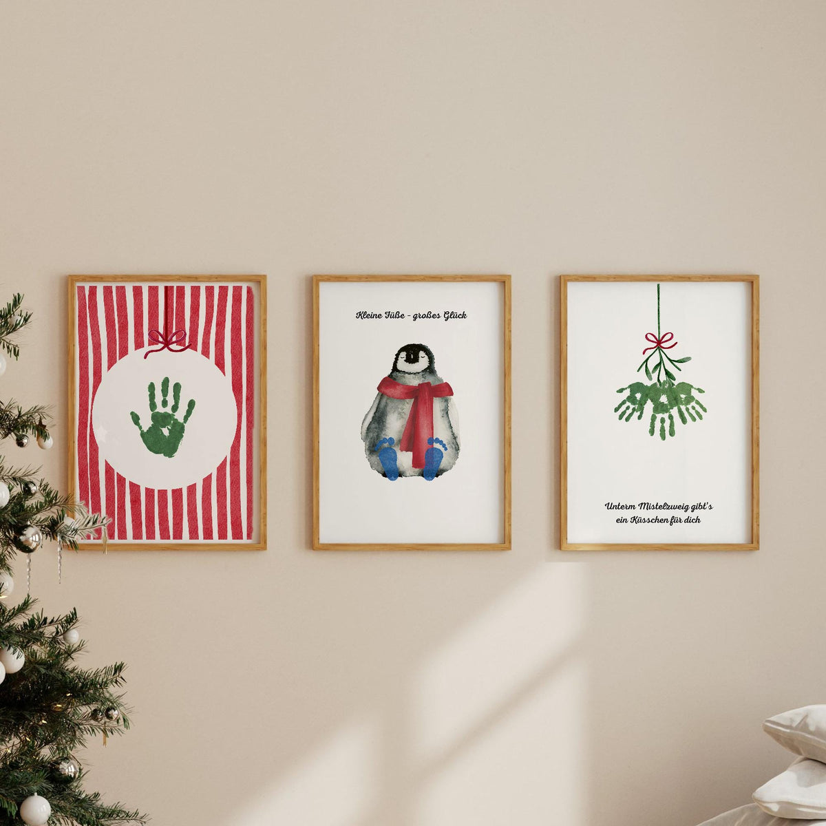 Weihnachts-Handabdruck Bundle