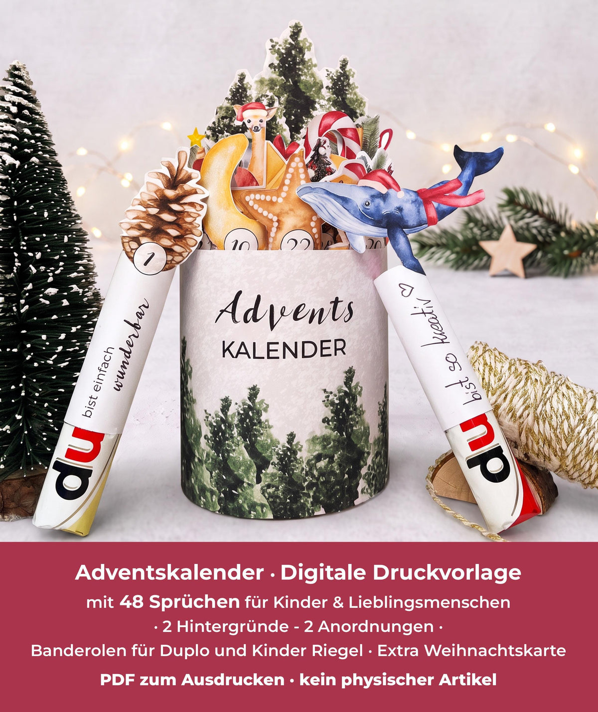 Adventskalender Tannenwald für Kinder & Familie