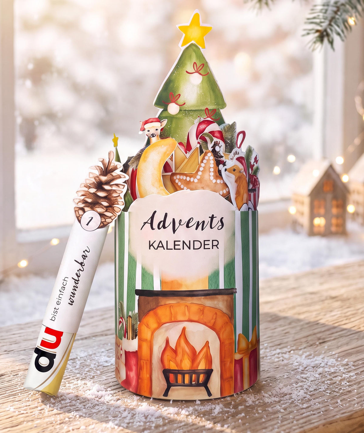 Adventskalender-Set 5 Motive zum Ausdrucken