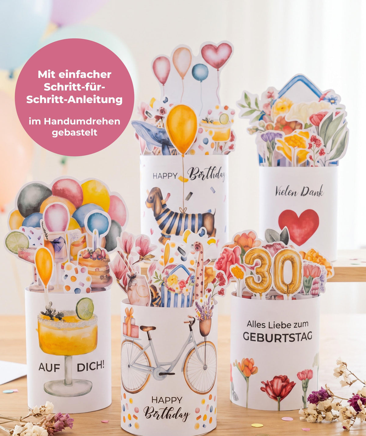 Duplo-Banderolen Geburtstag & Dankeschön