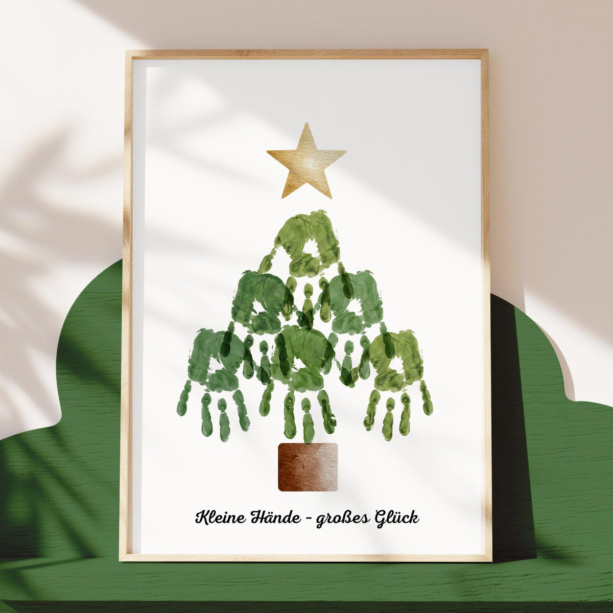 Handabdruck Tannenbaum