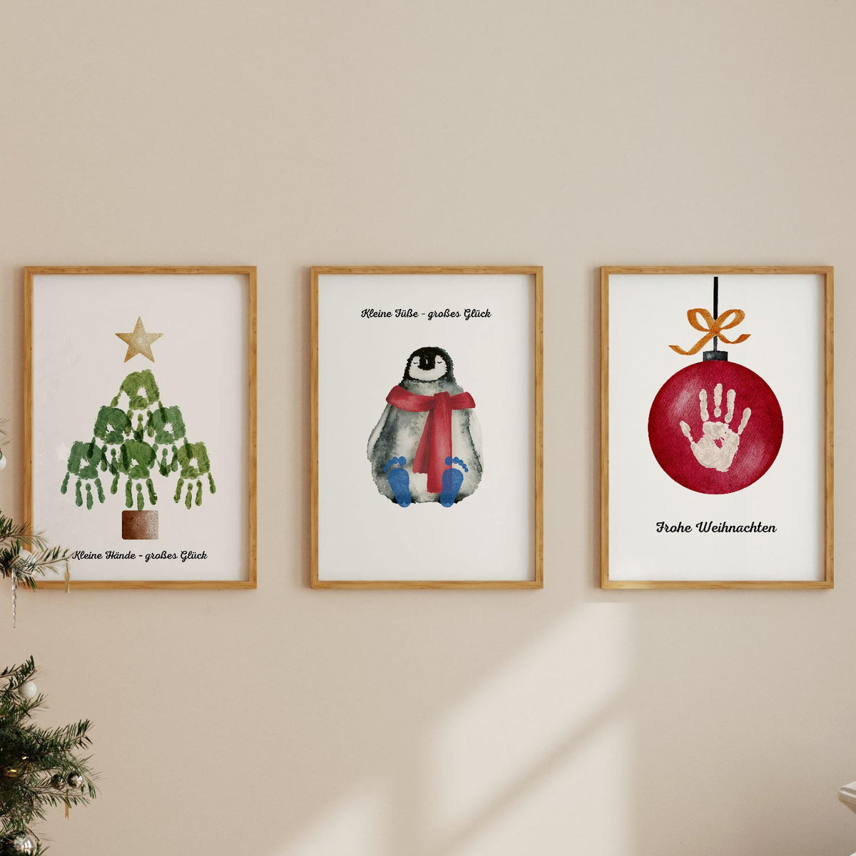 Weihnachts-Handabdruck Bundle