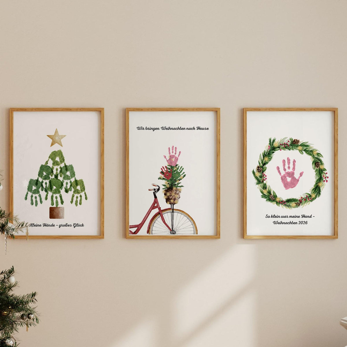 Weihnachts-Handabdruck Bundle