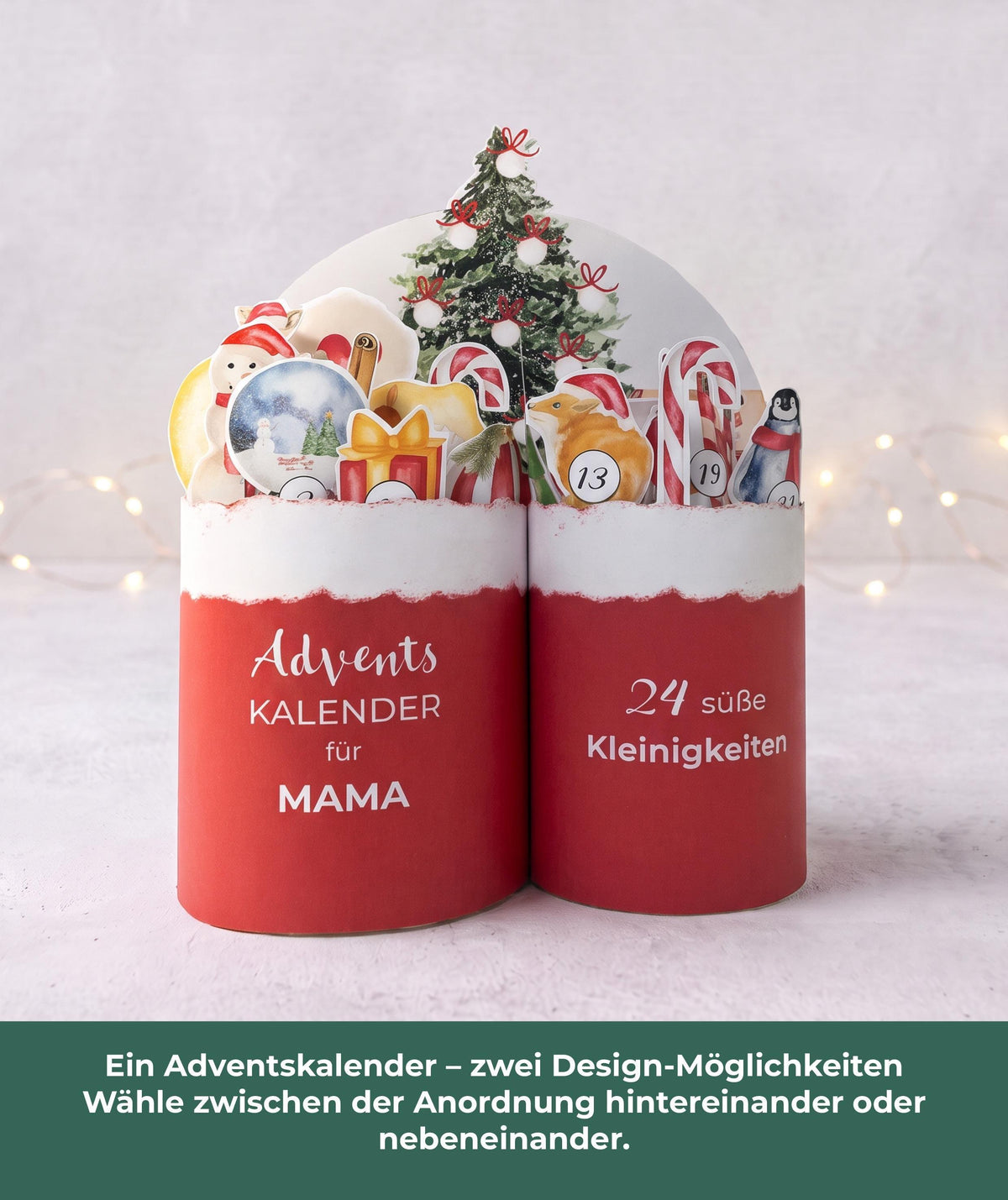 Adventskalender Bundle für Mama & Oma und Papa & Opa – Druckvorlagen für Duploriegel