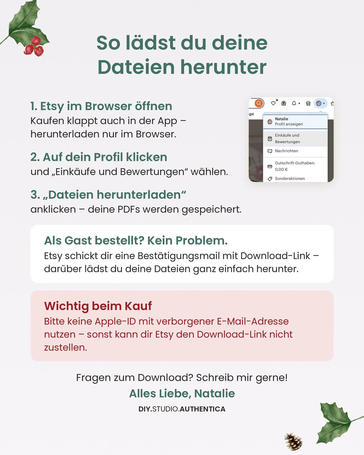 So lädst du deine Dateien herunter