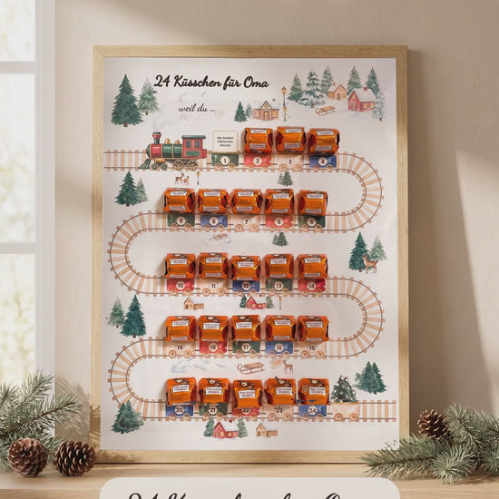 Video: Küsschen Adventskalender für Oma im Bilderrahmen